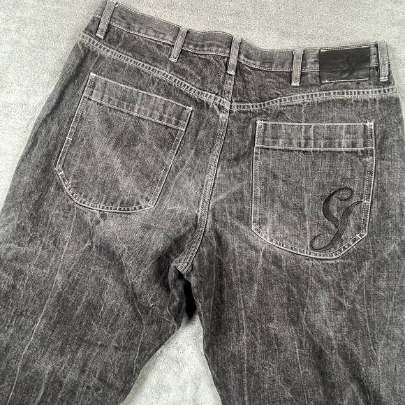 Sean John Other - Sean John Embroidered Wide Leg Jean Men Relaxed Streetwear Baggy Denim 38X33 Y2K